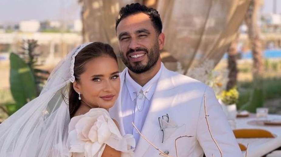 فيديو حفل زفاف نيللي كريم وهشام عاشور وتعليق العروس: مش عارفة أنا متوترة ليه؟