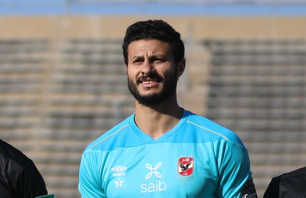 محمد الشناوي ووليد سليمان في جلسه استعادة الثقة مع لاعبي الأهلي