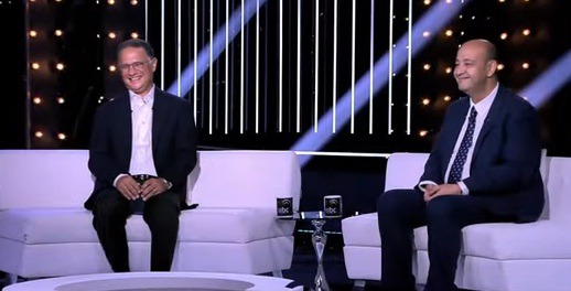 عمرو أديب مع شريف عامر في احتفالية الذكرى الثلاثين لـ MBC
