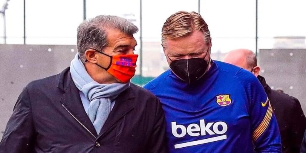 خوان لابورتا يعلن استمرار رونالد كومان في برشلونة قبل مواجهة أتلتيكو مدريد